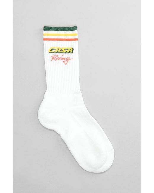 Casablancabrand Socks In White Cotton