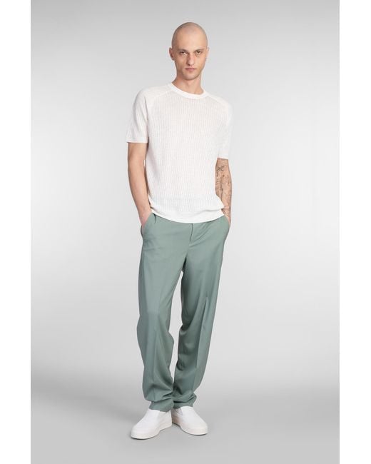 Pantalone ZI56 in Lana Verde di PT Torino in Green da Uomo