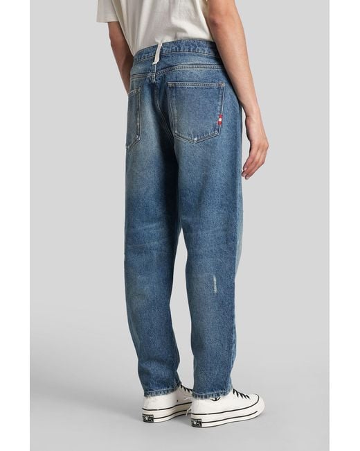 AMISH Jeremiah Jeans In Blue Denim for men