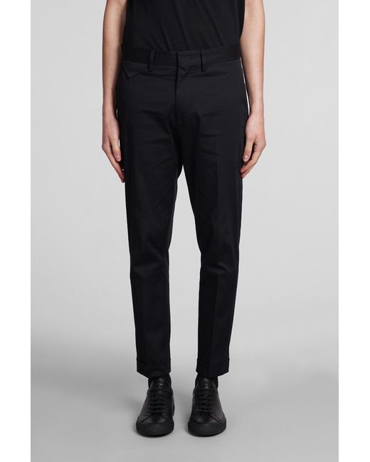 Low Brand Cooper T1.7 Pants In Black Cotton for men