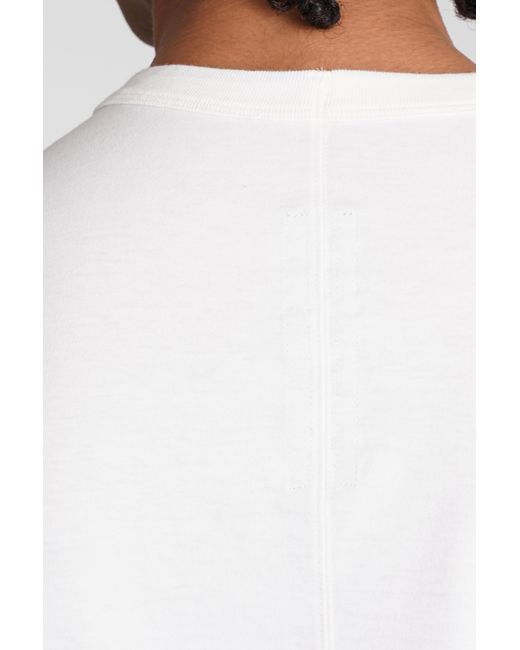 Rick Owens White Short Level T T-Shirt for men