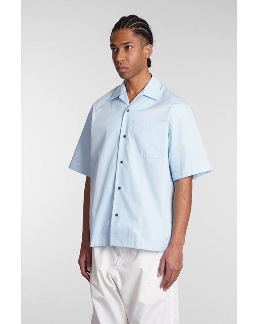 OAMC Blue Shirt In Cyan Polyester for men
