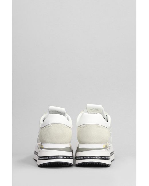 Sneakers Beth in Pelle Bianca di Premiata in White