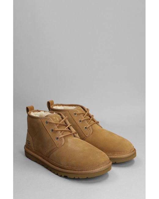 UGG Neumel Lace Up Shoes In Leather Color Suede in Brown for Men | Lyst