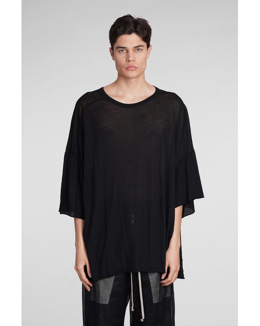 Rick Owens Tommy T T-shirt In Black Cotton for men