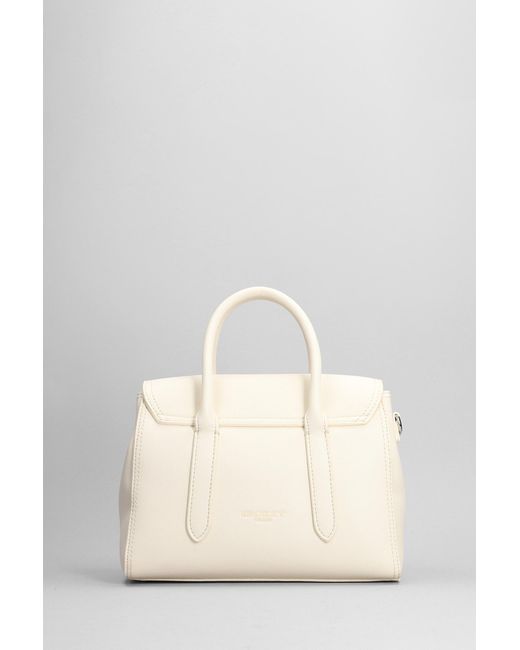 Secret Pon-pon Natural Yalis Rodeo Small Hand Bag In White Leather