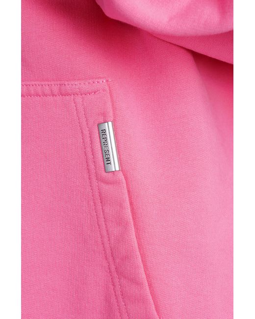 Felpa in Cotone Rosa di Represent in Pink da Uomo