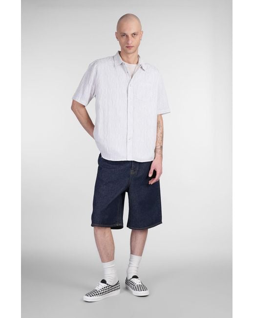 Camicia in Cotone Beige di Stussy in White da Uomo