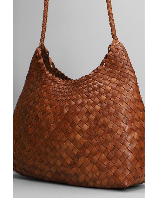 Dragon Diffusion Brown Santa Rosa Shoulder Bag In Leather Color Leather