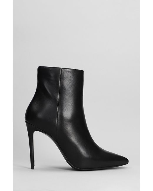 Marc Ellis High Heels Ankle Boots In Black Leather Lyst