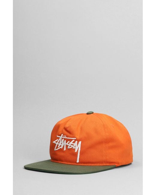 Stussy Hats In Orange Cotton for men