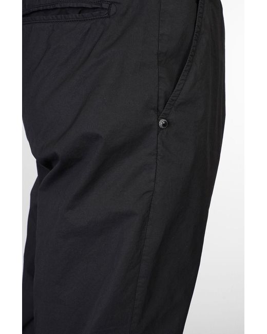 Pantalone in Cotone Nero di White Sand in Black da Uomo