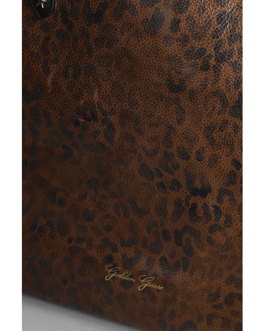 Golden Goose Deluxe Brand Brown Pasadena Tote In Animalier Leather