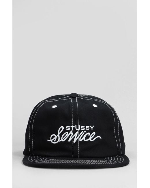 Cappello in Cotone Nero di Stussy in Black da Uomo