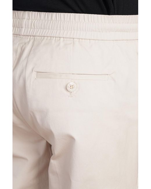 Pantalone Rem slim low rise in Cotone Beige di Neil Barrett in Natural da Uomo