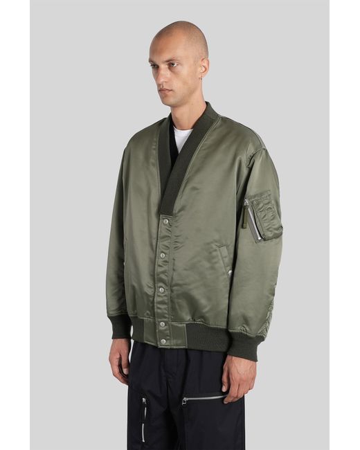 Comme des Garçons Green Bomber Jacket for men
