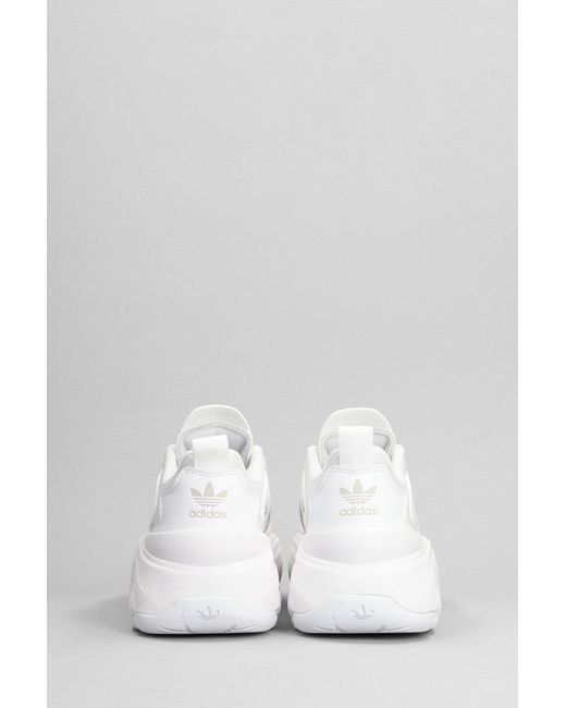 Sneakers Ozgaia in pelle e tessuto Bianco di Adidas in White