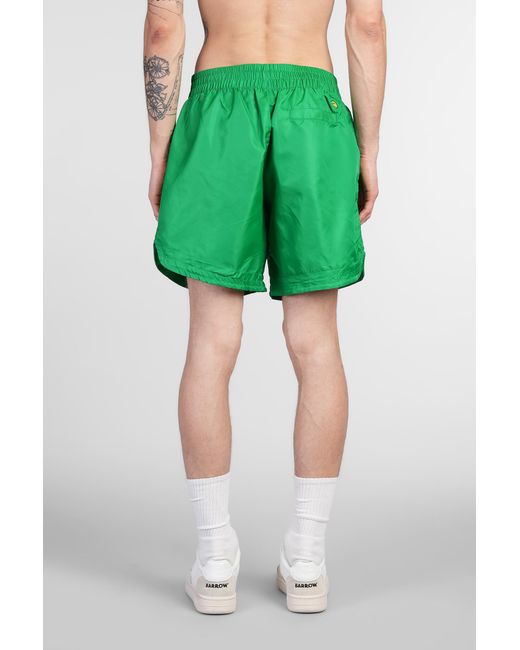 Shorts in Poliammide Verde di Barrow in Green da Uomo