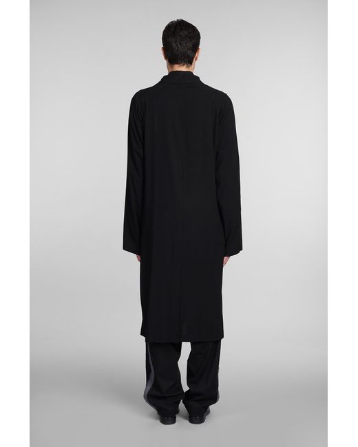 Y's Yohji Yamamoto Outerwear In Black Rayon for men