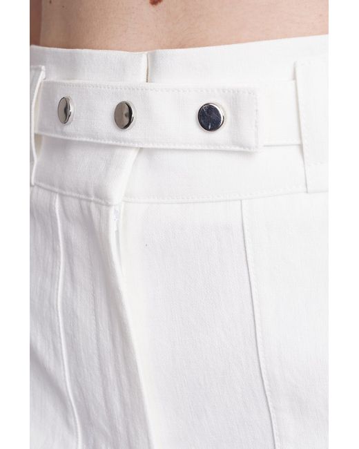 IRO Zoannah Pants In White Cotton