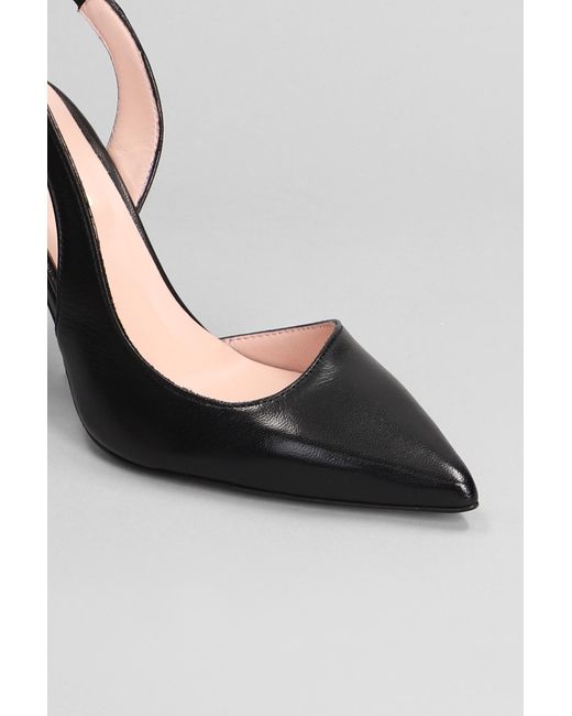 Anna F. Pumps In Black Leather