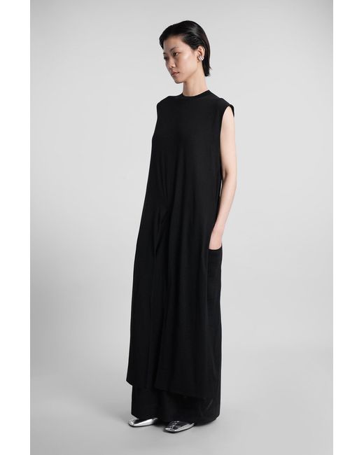 Jil Sander Black Long Dress