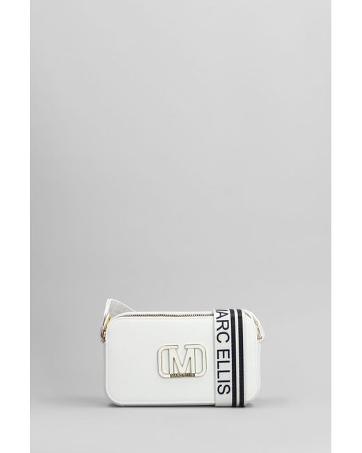 Marc Ellis Flat Marc Shoulder Bag In White Faux Leather