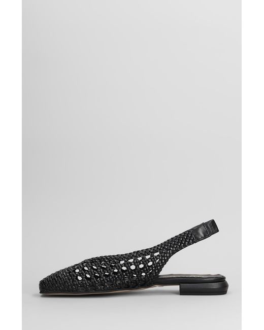 Ballerine in Pelle Nera di Pedro Miralles in Black