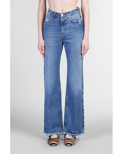 Jeans Clara in Cotone Blu di Séfr in Blue