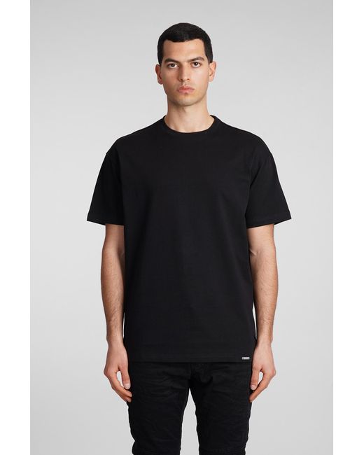 State of Order Fettuccia T-shirt In Black Cotton for men