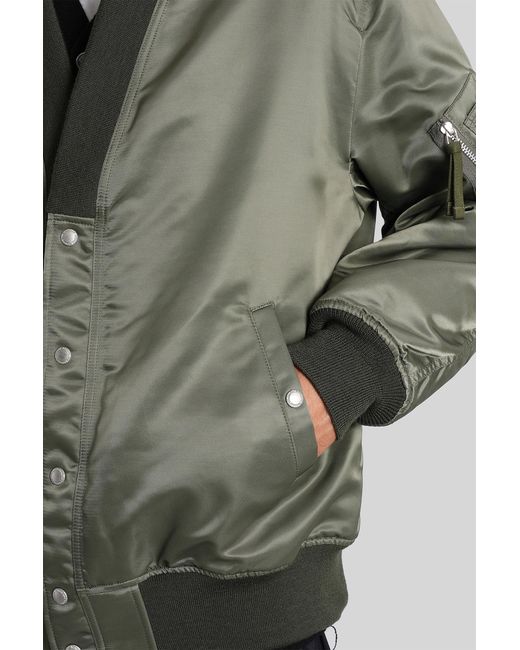 Comme des Garçons Green Bomber Jacket for men