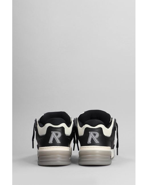 Represent Gray Studio Sneaker Sneakers In White Leather for men