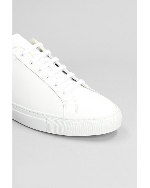 Sneakers Retro classic in Pelle Bianca di Common Projects in White da Uomo