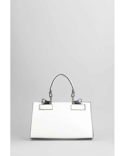 Marc Ellis Alma S Bx Shoulder Bag In White Faux Leather