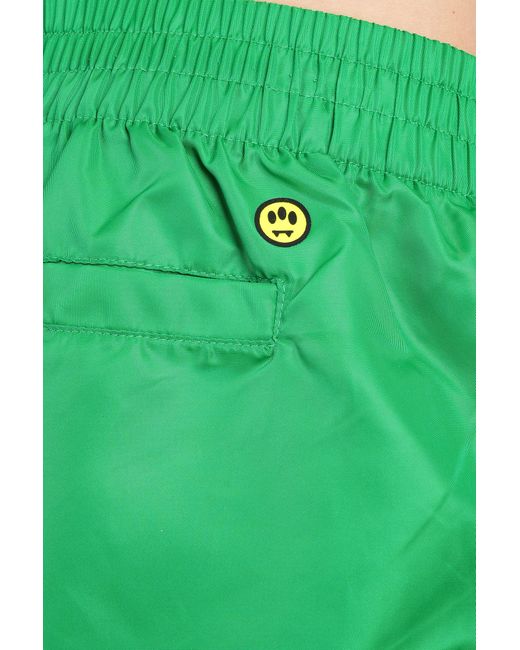 Shorts in Poliammide Verde di Barrow in Green da Uomo