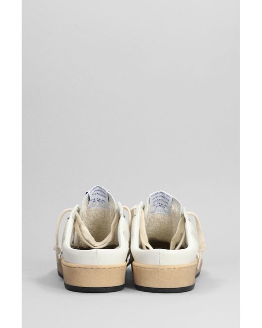 Sneakers Ball Star in Pelle Bianca di Golden Goose Deluxe Brand in White