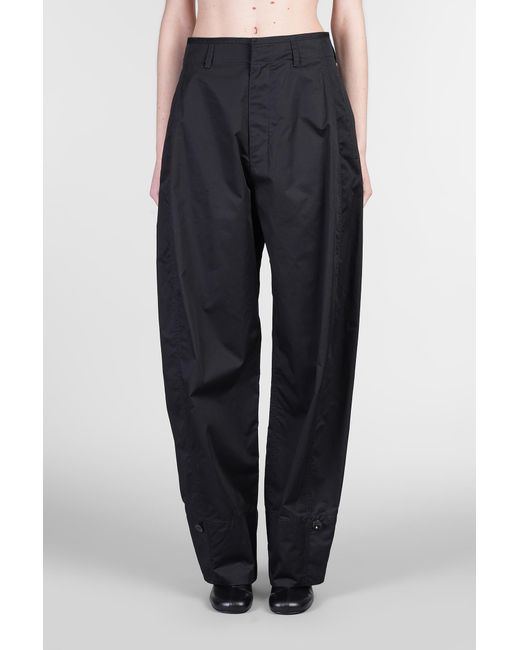 Pantalone in Cotone Nero di Lemaire in Blue