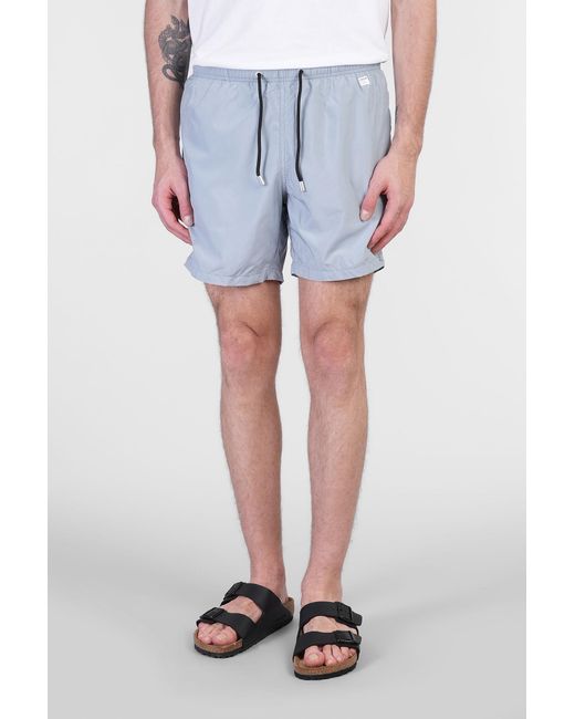 Beachwear Lighting pantone in Poliammide Grigia di Mc2 Saint Barth in Blue da Uomo