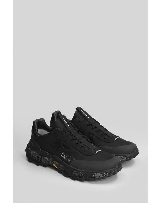 Premiata Devin Sneakers In Black Fabric for men