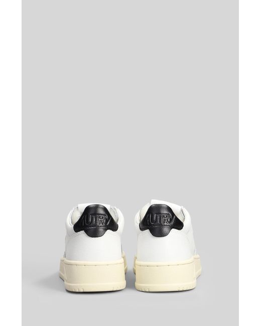 Autry White Medalist Low Sneakers
