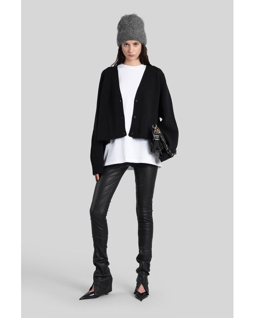 Cardigan in Lana Nera di Laneus in Black