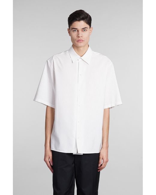Camicia in Seta Bianca di Lanvin in White da Uomo