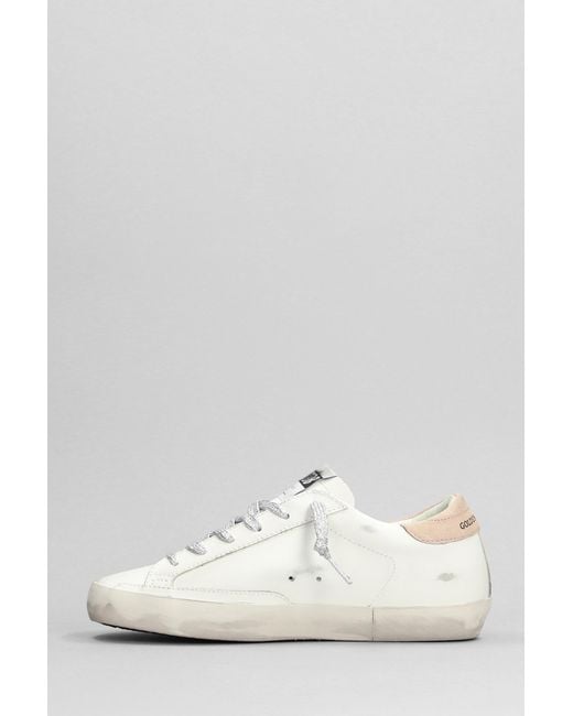 Golden Goose Deluxe Brand White Superstar Sneakers In Leather