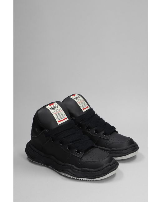 Maison Mihara Yasuhiro Wayne Sneakers In Black Leather for men