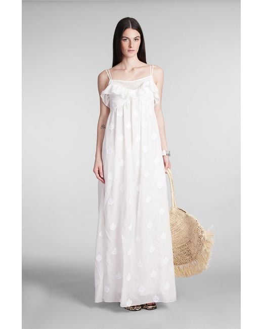 Holy Caftan Amore Lev Dress In White Cotton