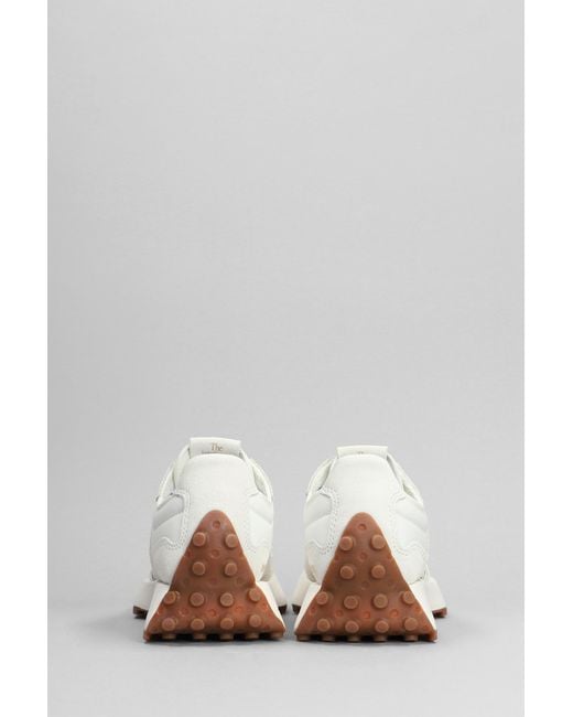 Sneakers 327 in Camoscio e Tessuto Bianco di New Balance in White