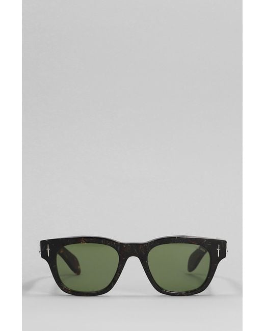 Cutler & Gross Green The Great Frog Sunglasses In Black Acetate