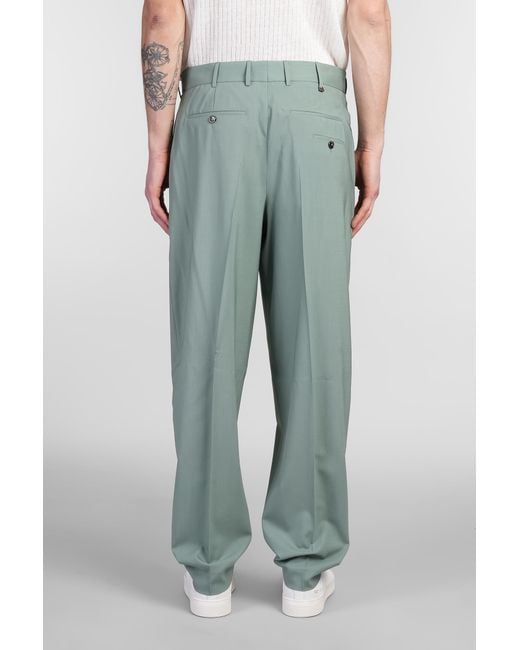 Pantalone ZI56 in Lana Verde di PT Torino in Green da Uomo