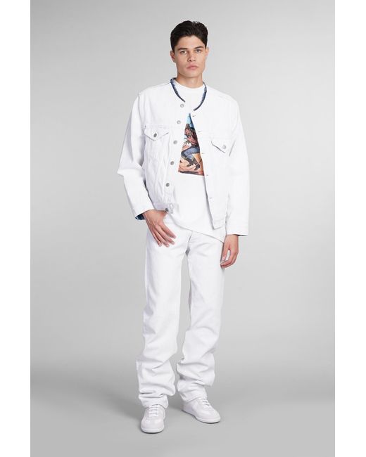 Jeans in denim Bianco di Maison Margiela in White da Uomo