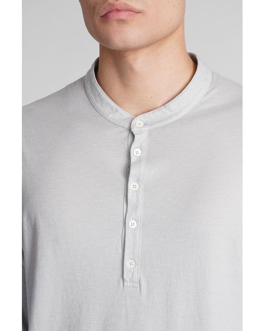 Massimo Alba Gray Hawai T-shirt In Grey Cotton for men